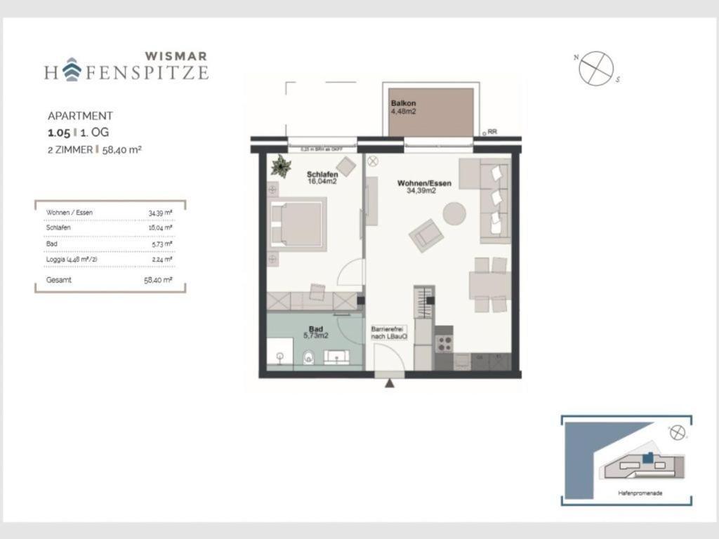 Hafenspitze App 05 Apartment Wismar Ngoại thất bức ảnh